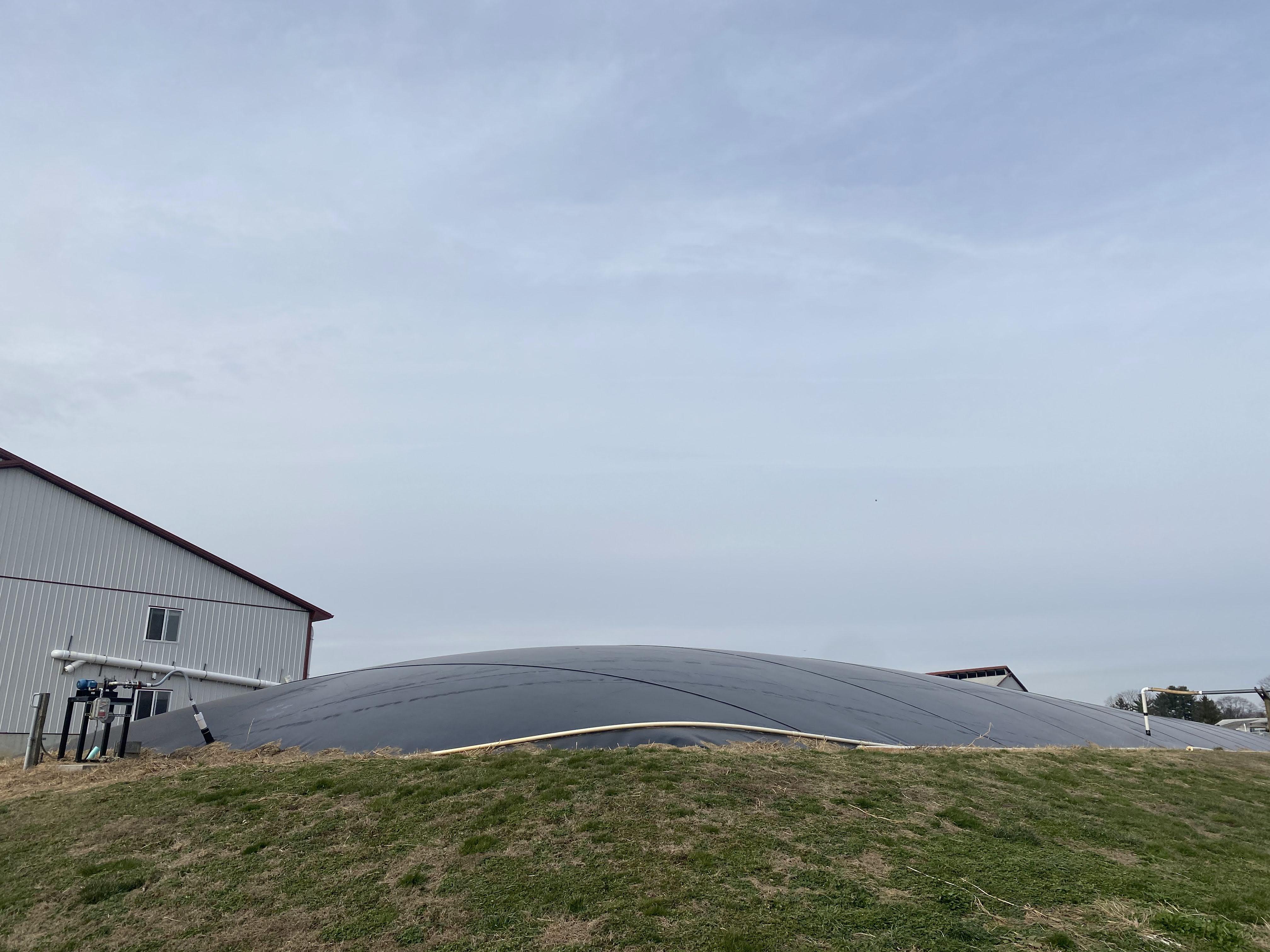 Covered lagoon anaerobic digester