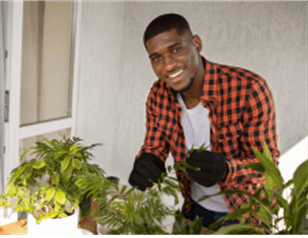 African American Male Gardener