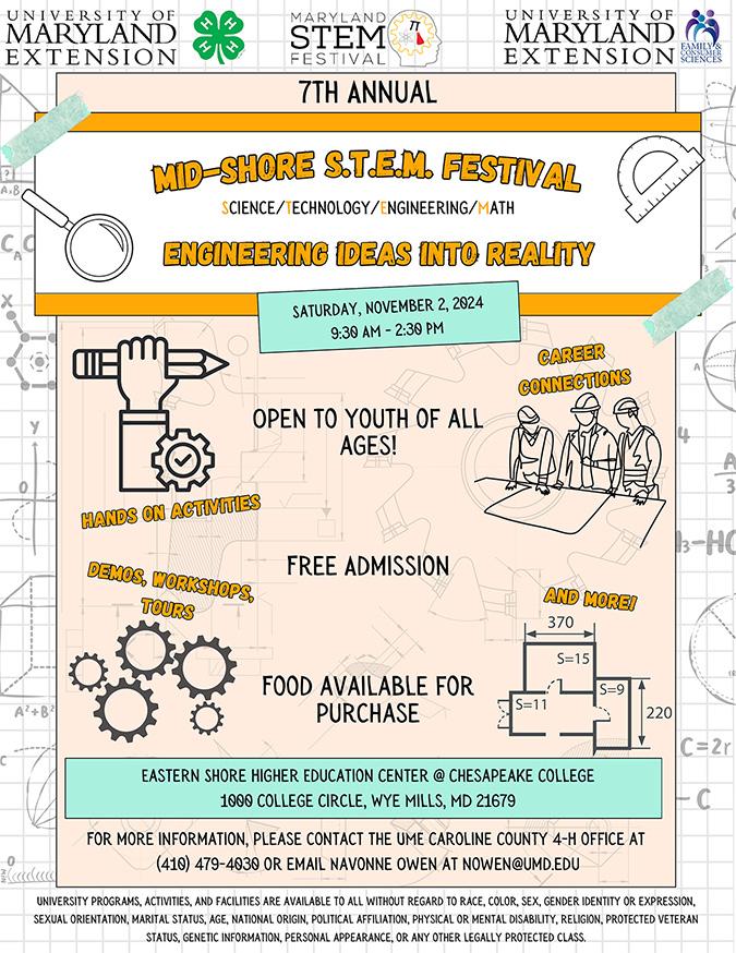 Mid-Shore STEM Fest flyer