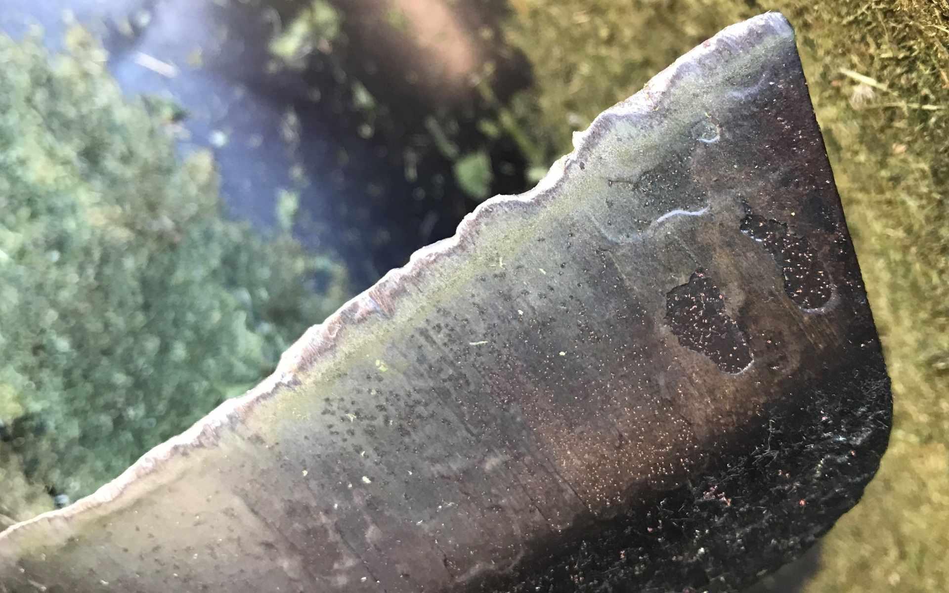 Dull mower blade