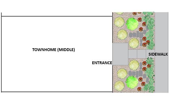 interior townhouse unit landscape design