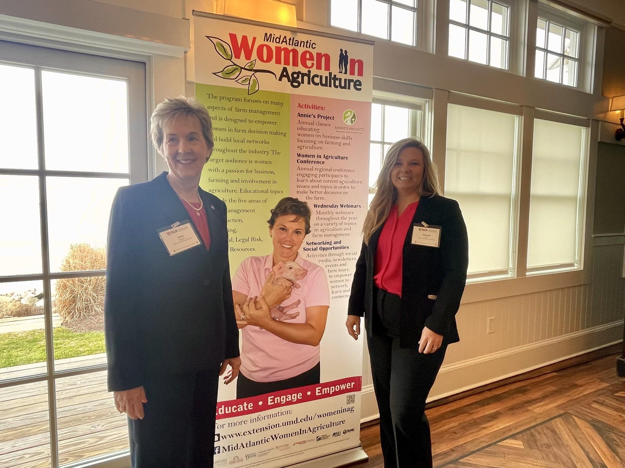 Women in Ag conference - Jenny and Shannon