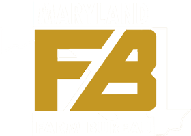 MF farm bureau logo in gold with the letters FB