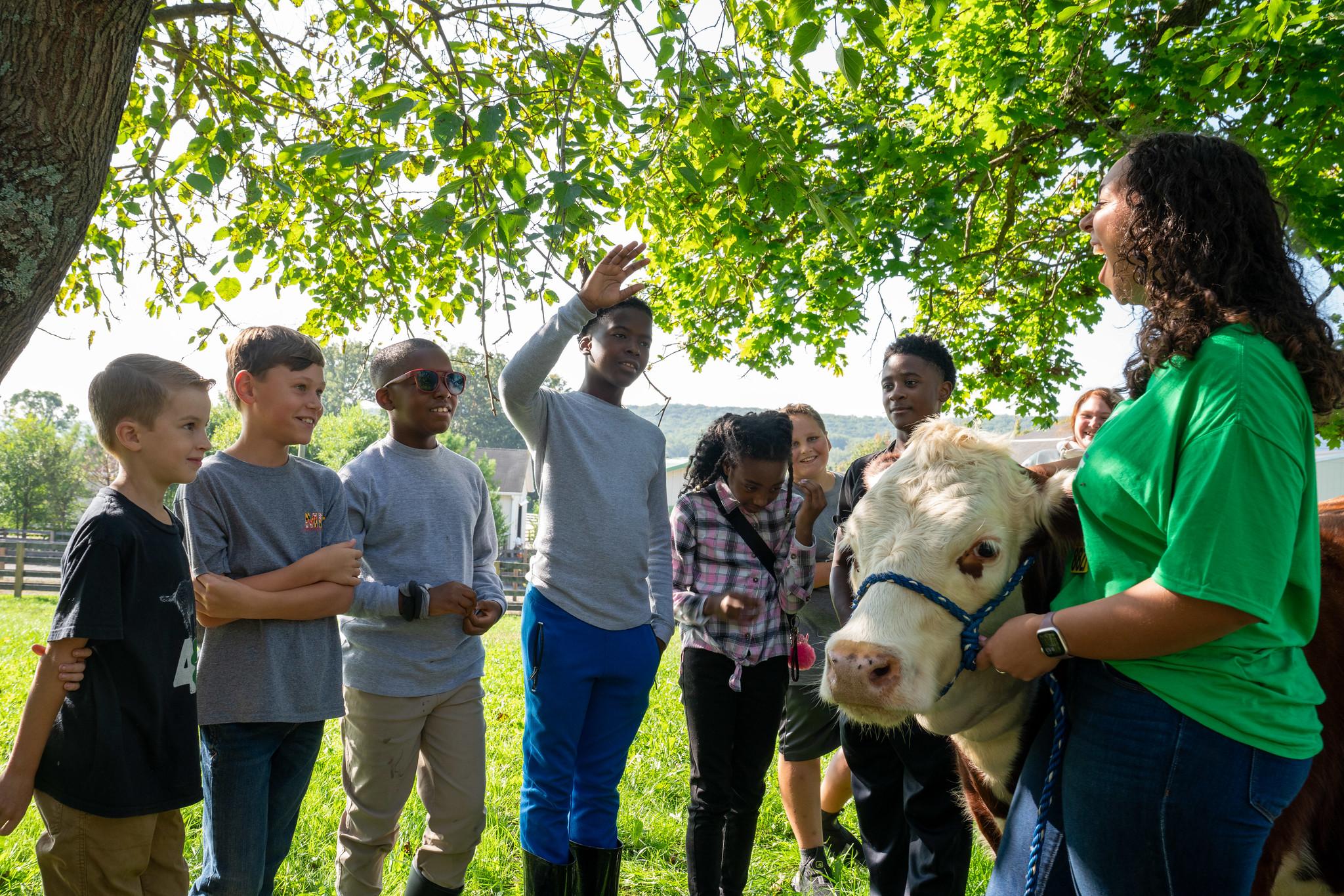 Baltimore County Ag Center and 4-H Member Visit