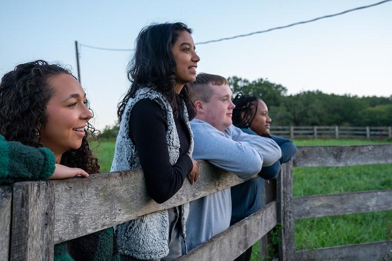 Teens 4-H members at the Ag Center in Baltimore County