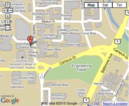 A map of Plant Diagnostic Lab location