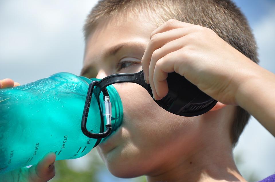 Boy drinking