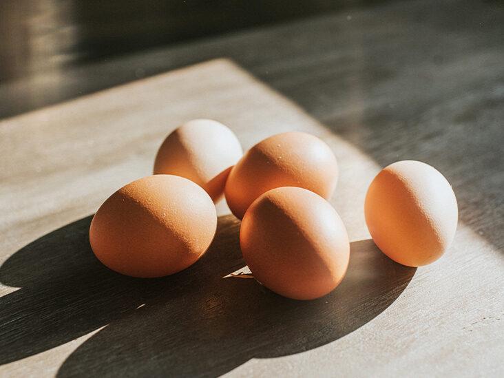 Eggs on a counter