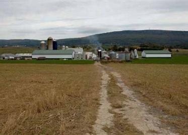 Lane into a farm yard.  Photo: Edwin Remsberg