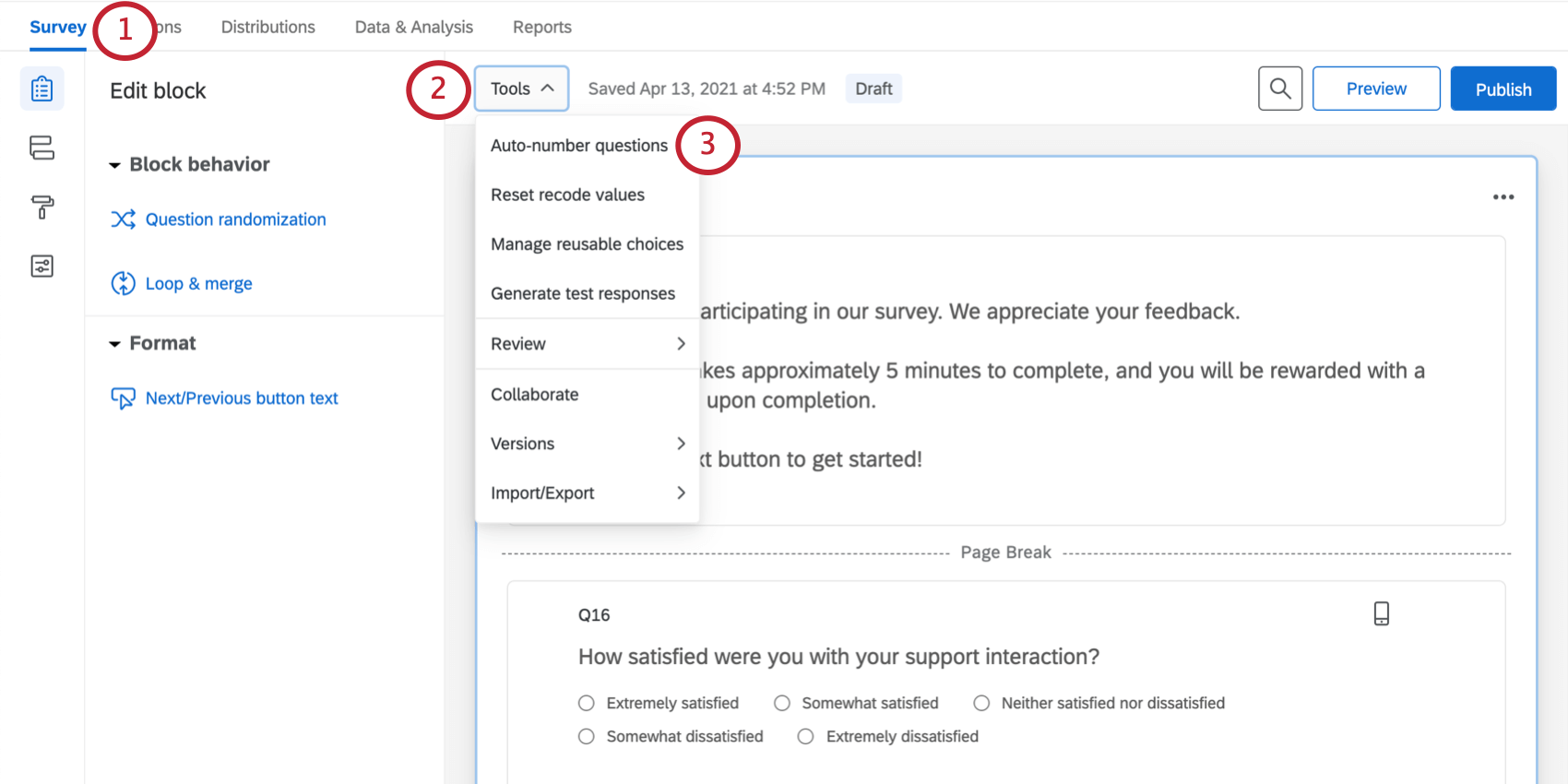 Screenshot Auto-Numbering in Qualtrics