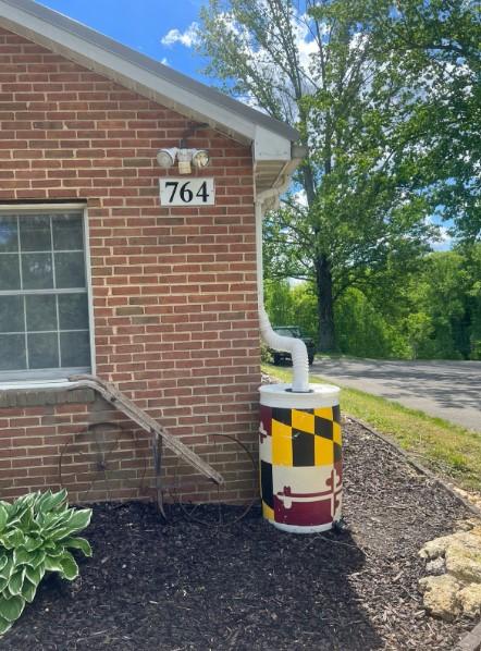 Photo of a rain barrel from the workshop