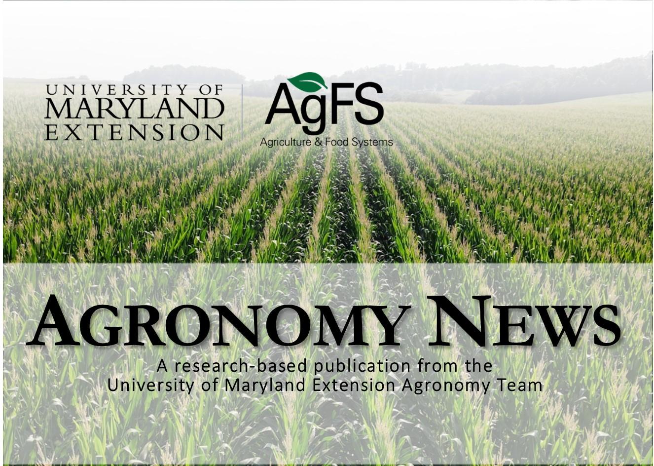 Agronomy news header