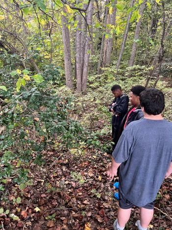 Youth Exploring what is in their backyard