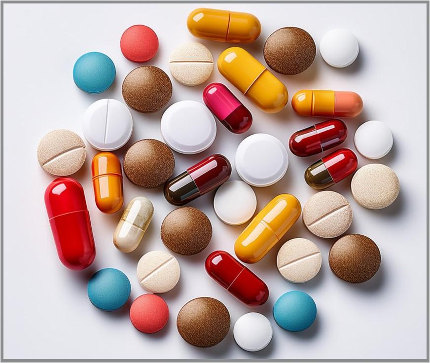 A variety of prescription medications